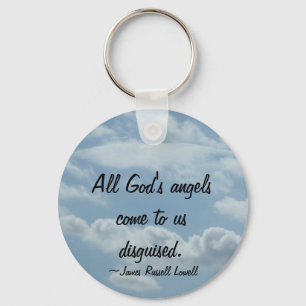 Llavero Angel Wings in the Clouds Key Chain