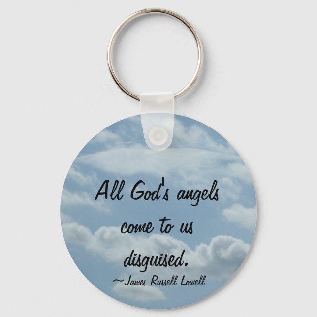Llavero Angel Wings in the Clouds Key Chain (Anverso)