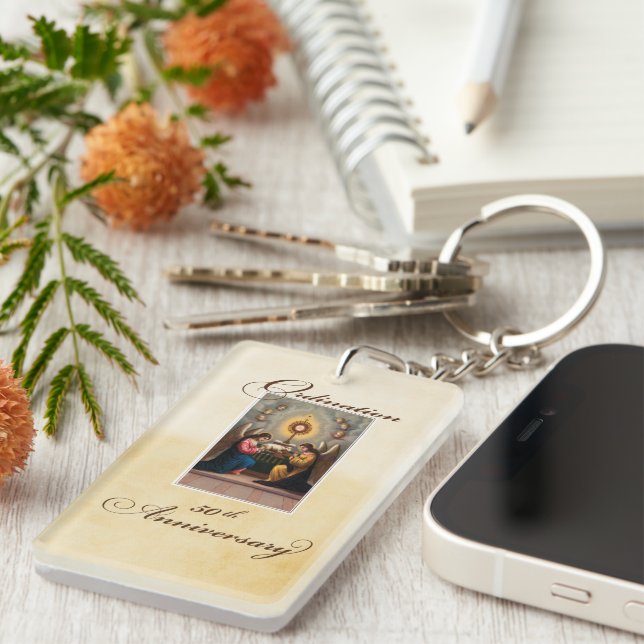 Llavero Ángeles del 50° aniversario de la ordenación en el (Frente Derecha)