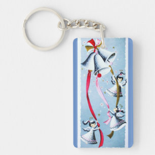 Llavero Ángeles retros de la MOD de los mediados de siglo