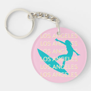 Llavero Angeles Travel Art, California, Travel Art, Preppy