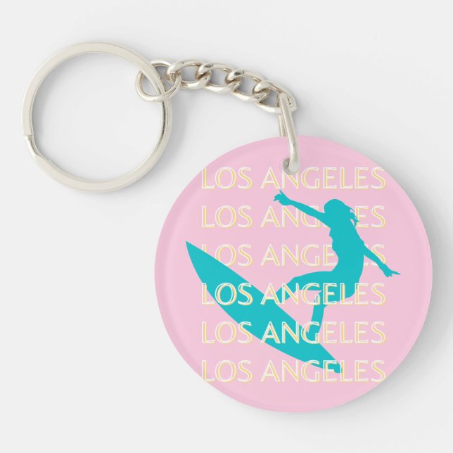 Llavero Angeles Travel Art, California, Travel Art, Preppy (Frente)