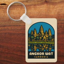 Llavero Angkor Wat Camboya Viajes Vintage Retro