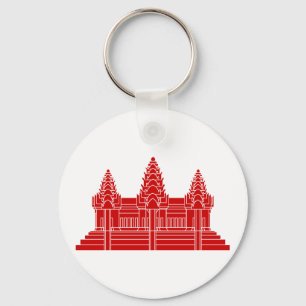 Llavero Angkor Wat Camboyan / Bandera Jemer