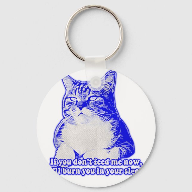 Llavero Angry cat meme for cat lovers and cat owners (Anverso)