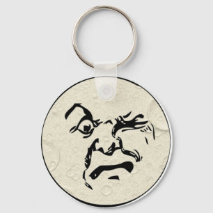 Llavero Angry Man in the Moon Face