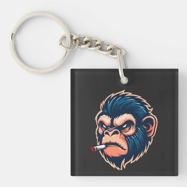 Llavero Angry Monkey Keychain (Frente)