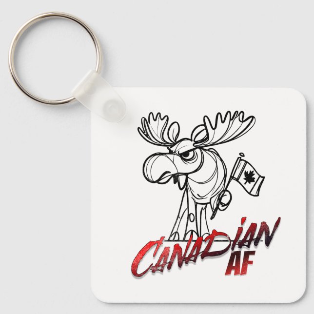 Llavero Angry Moose Canadian AF (Anverso)