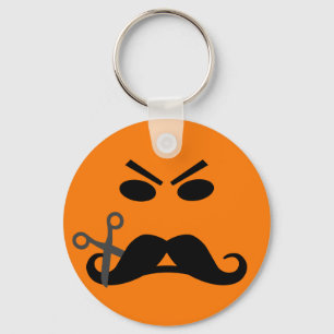 Llavero Angry Mustache key chain