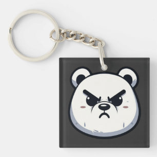 Llavero Angry Polar Bear Design