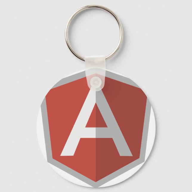 Llavero AngularJS Escudo Logotipo (Anverso)