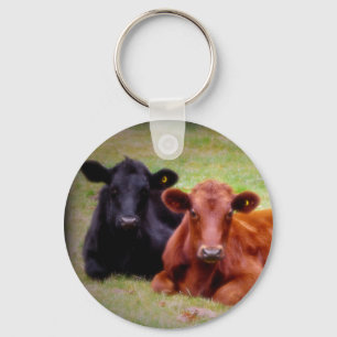 Llavero Angus Love - Par de ganado lado a lado