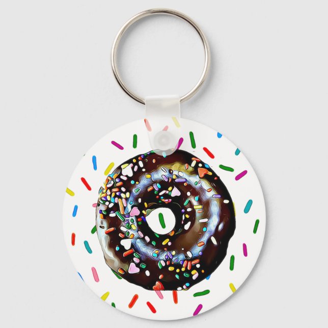 Llavero Anillo de chocolate con la cadena de la llave de r (Anverso)