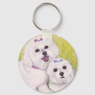 Llavero Anillo de claves Bichon Babies