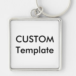 Llavero Anillo de claves cuadradas de gran tamaño para per