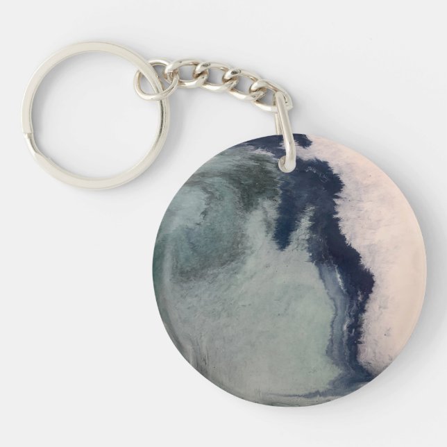 Llavero Anillo de claves de arte ANTARCTICA (Frente)