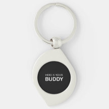 Anillo de claves de Buddy moderno - cadena de clav