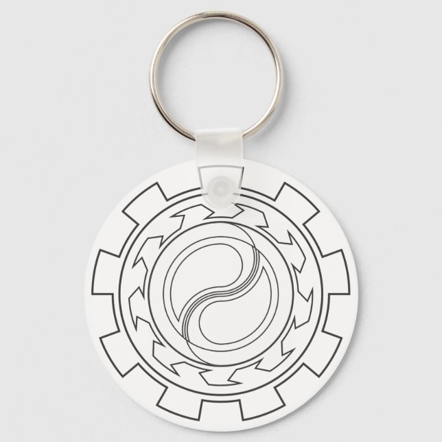 Llavero Anillo de claves de Chakrams (Anverso)