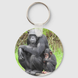Llavero Anillo de claves de chimpancé