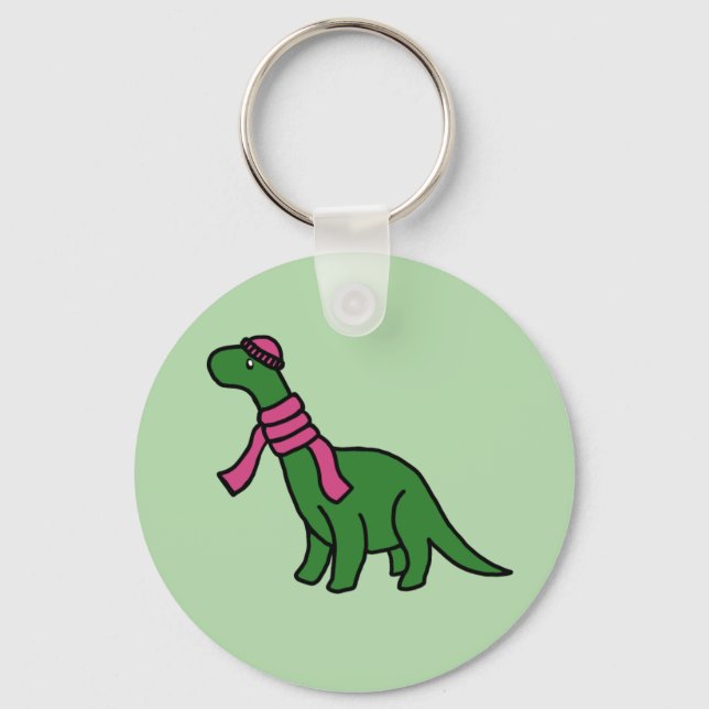 Llavero Anillo de claves de dinosaurio frío (Anverso)