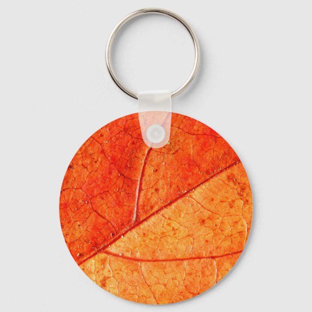 Llavero Anillo de claves de hoja de otoño (Anverso)