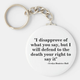 Llavero Anillo de claves de la libre expresión - Cita 23