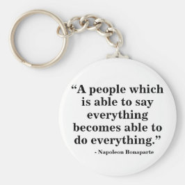 Llavero Anillo de claves de la libre expresión - Cita 32