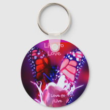 Anillo de claves de Live to Love - Personalizado