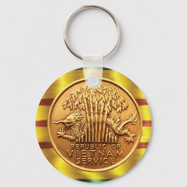 Llavero Anillo de claves de medallas de servicio de Vietna (Anverso)