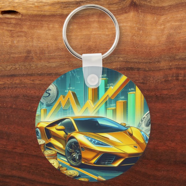 Llavero Anillo de claves de negociación de acciones (Anverso)