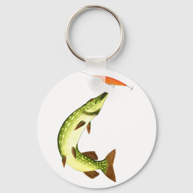 Llavero Anillo de claves de pesca de pivote (Anverso)