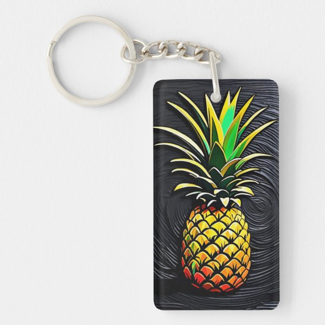 Llavero Anillo de claves de piña (Frente)