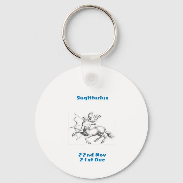 LLAVERO ANILLO DE CLAVES DE SEÑAL DE ESTRELLA SAGITTARIUS (Anverso)