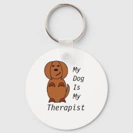 Llavero Anillo de claves de terapia de pooch