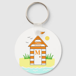 Llavero Anillo de claves del Naranja del Beach Hut