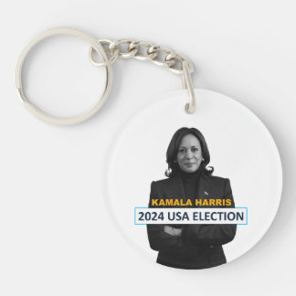 Llavero Anillo de claves electorales Kamala Harris USA 202