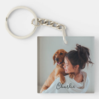 Llavero Anillo de claves fotográficas Mascota personalizad