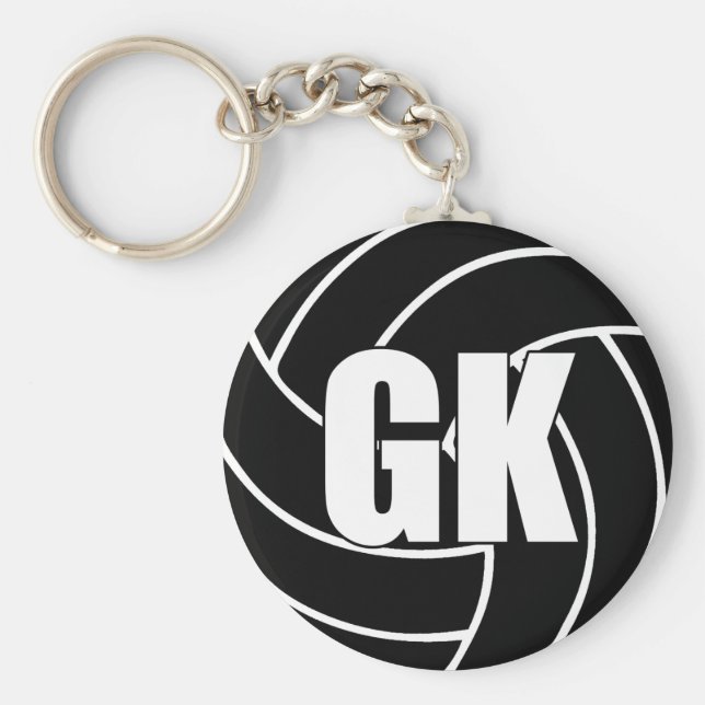 Llavero Anillo de claves GK de Netball Goal Keeper (Frente)