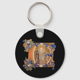 Llavero Anillo de claves iniciales de C iluminado