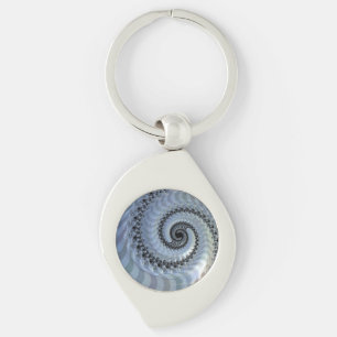 Llavero Anillo de claves Metalizado de elegancia espiral f