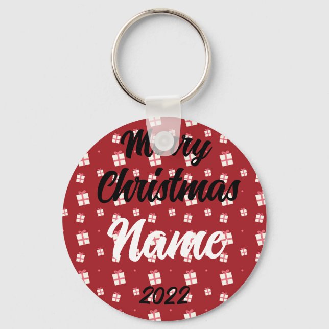 Llavero Anillo de claves Navidades personalizados 2022 (Anverso)