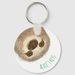 Llavero Anillo de claves personalizado Stanley sloth