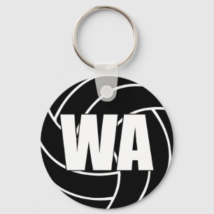 Llavero Anillo de claves WA Ataque de netball