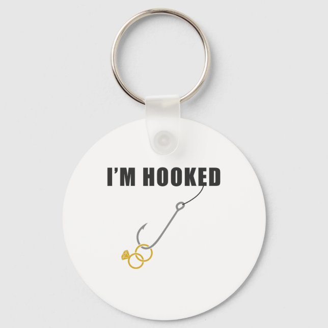 Llavero Anillo de compromiso I'm Hooked Marriage Proposal  (Anverso)