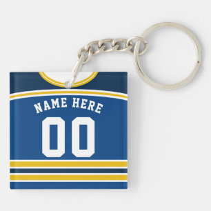 Llavero Anillo de hockey sobre personalizable de Jersey, L