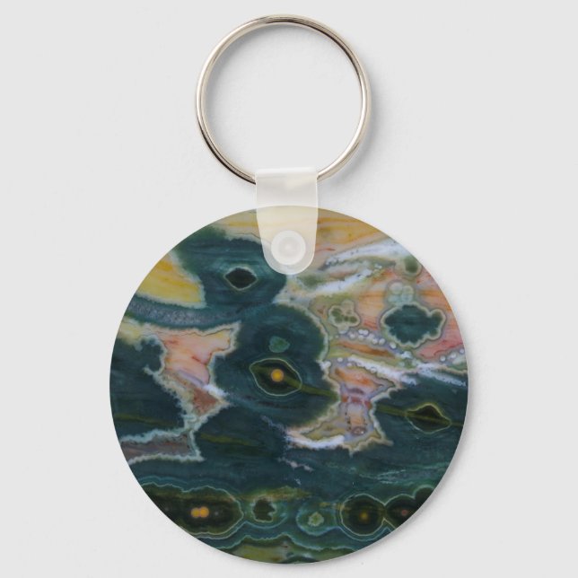 Llavero Anillo de jasper oceánico (Anverso)