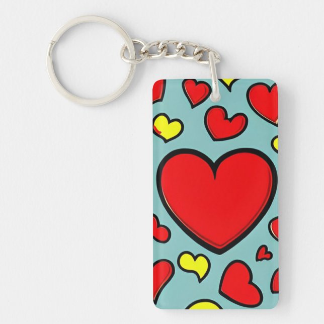 Llavero Anillo de la llave del corazón (Frente)