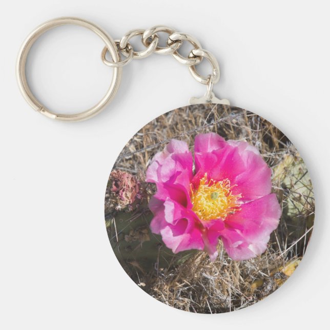 Llavero Anillo de la llave rosada de la oreja rápida (Frente)