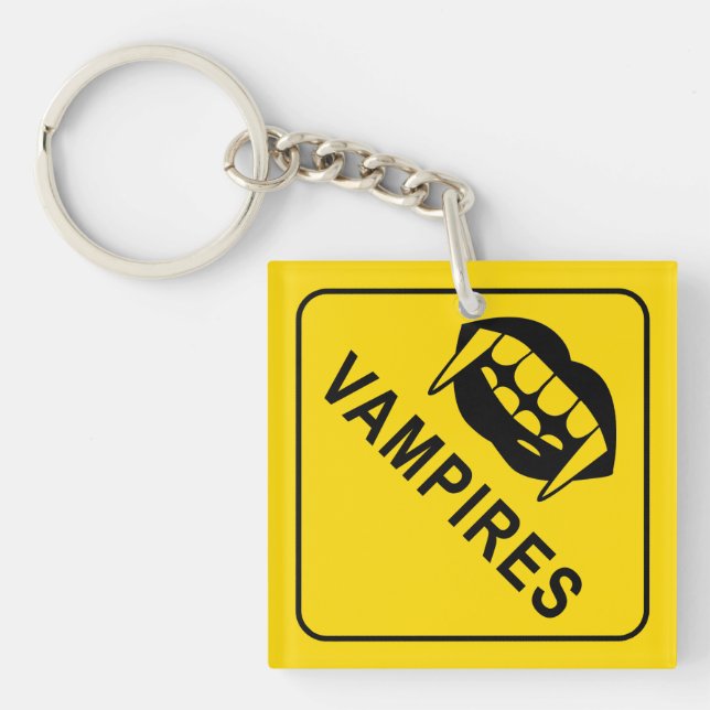 Llavero Anillo de la tecla de aviso de los vampiros (Frente)