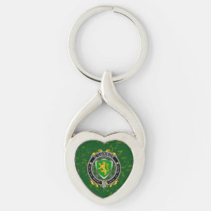 Llavero Anillo de llave plateado irlandés O'Connor/Connor 